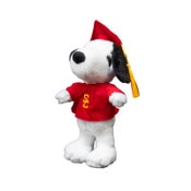USC Trojans SC Interlock Snoopy Graduation Plush